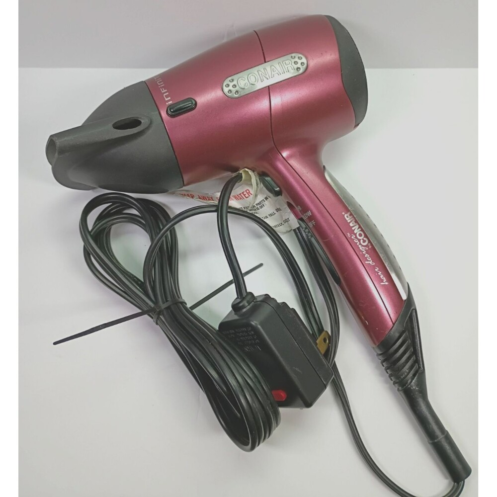 CONAIR INFINITI HAIR DESIGNER BLOW DRYER w/Nozzle HAIR STYLER 208R